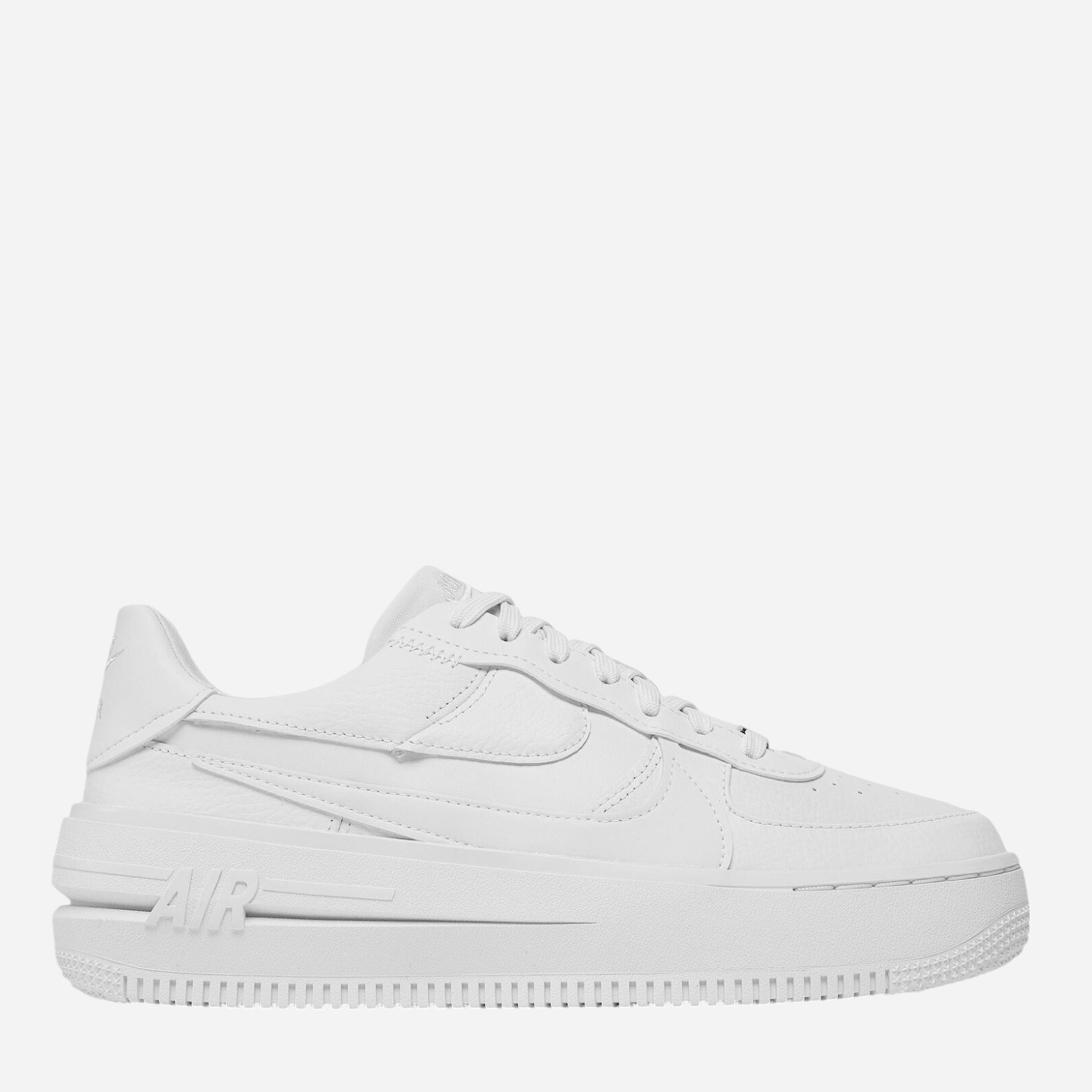 Акція на Жіночі кеди низькі Nike Air Force 1 PLT.AF.ORM DJ9946-100 38 (7US) 24 см Білі від Rozetka