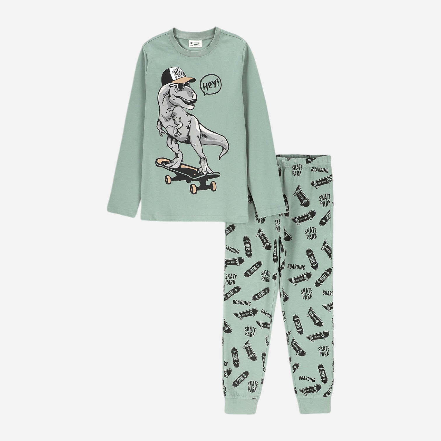 Акція на Дитяча піжама для хлопчика Coccodrillo Pyjamas ZC4448108PJS-011 92 см Зелена від Rozetka