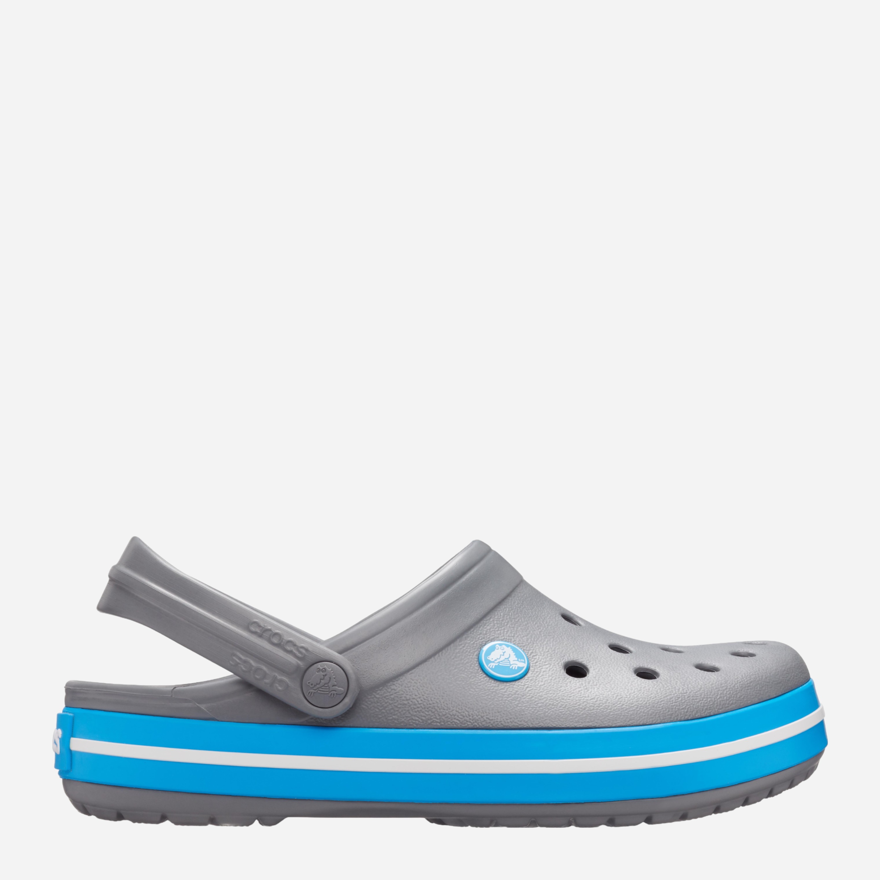 Акція на Жіночі крокси Crocs Crocband 11016-07W 38-39 (M6/W8) Сірі від Rozetka