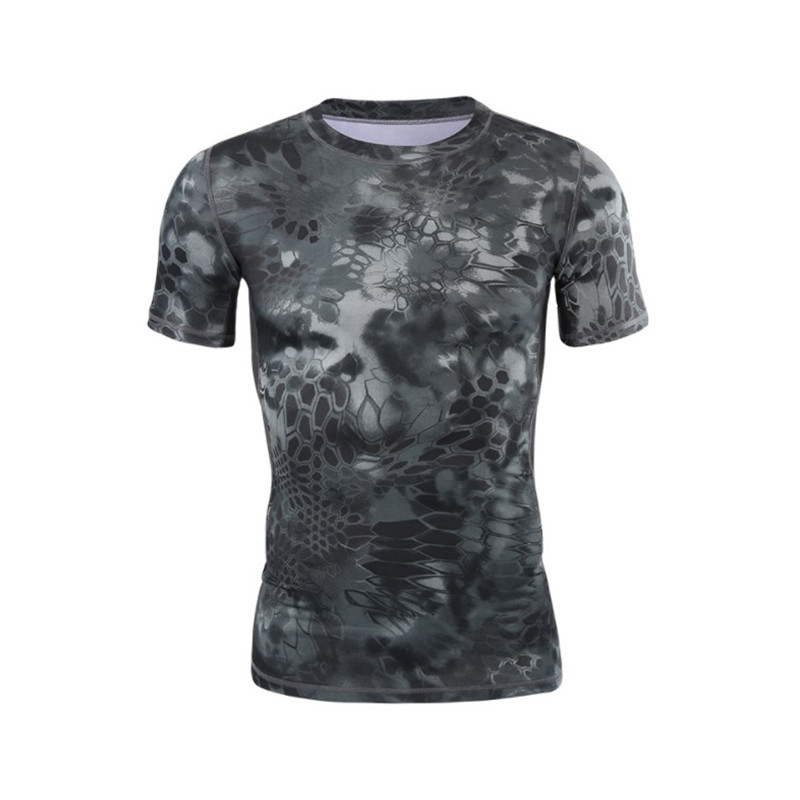 

Мужская тактическая футболка с коротким рукавом Lesko A159 Black Typhon размер XL