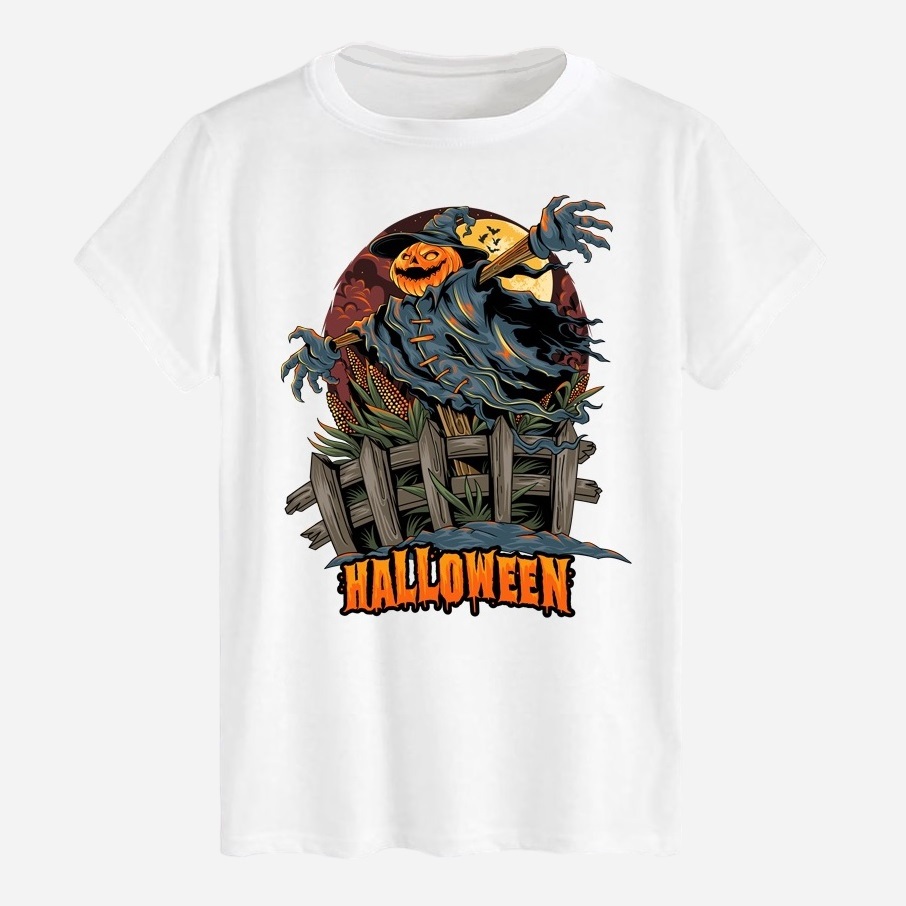 Акція на Футболка бавовняна довга чоловіча Likey Halloween M150-2318 S Біла від Rozetka