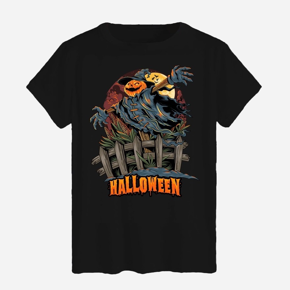 Акція на Футболка бавовняна довга чоловіча Likey Halloween M150-2318 L Чорна від Rozetka