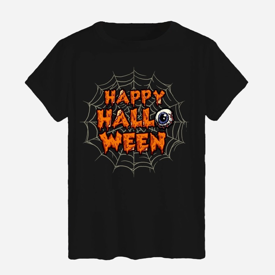 Акція на Футболка бавовняна довга чоловіча Likey Happy Halloween M150-2323 L Чорна від Rozetka