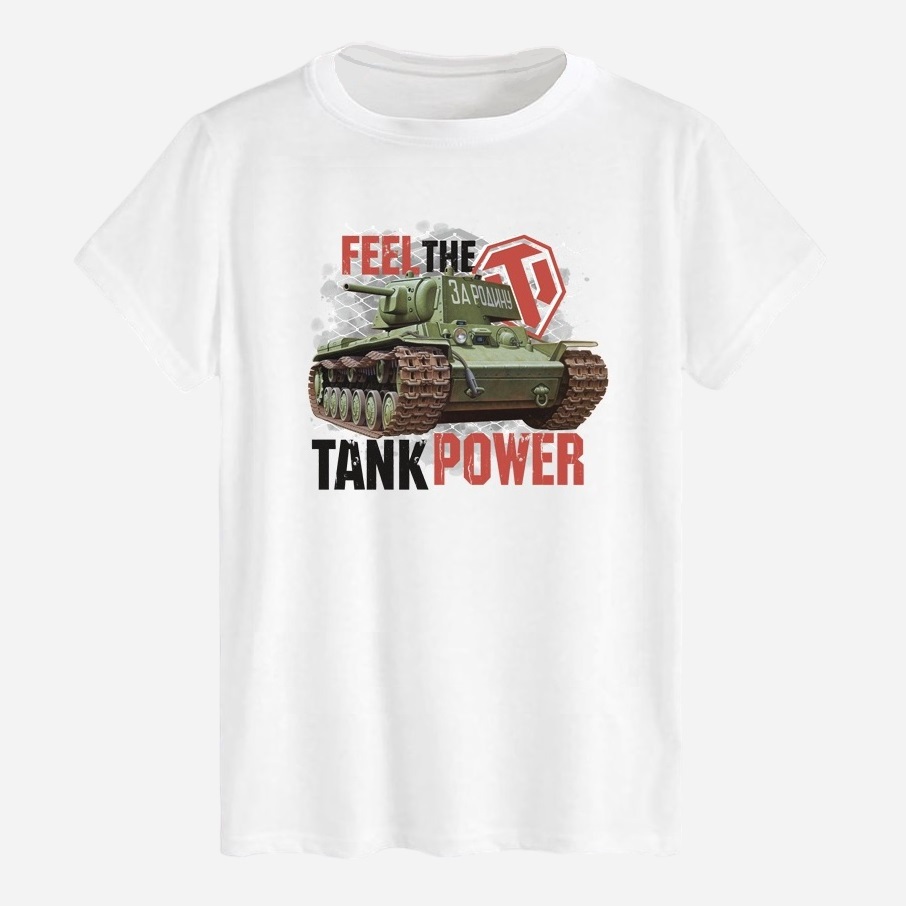 Акція на Футболка бавовняна довга чоловіча Likey Feel the Tank power M150-1612 M Біла від Rozetka