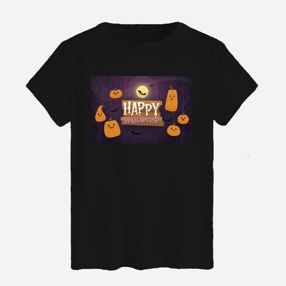 Акція на Футболка бавовняна довга чоловіча Likey Happy Halloween M150-2319 M Чорна від Rozetka