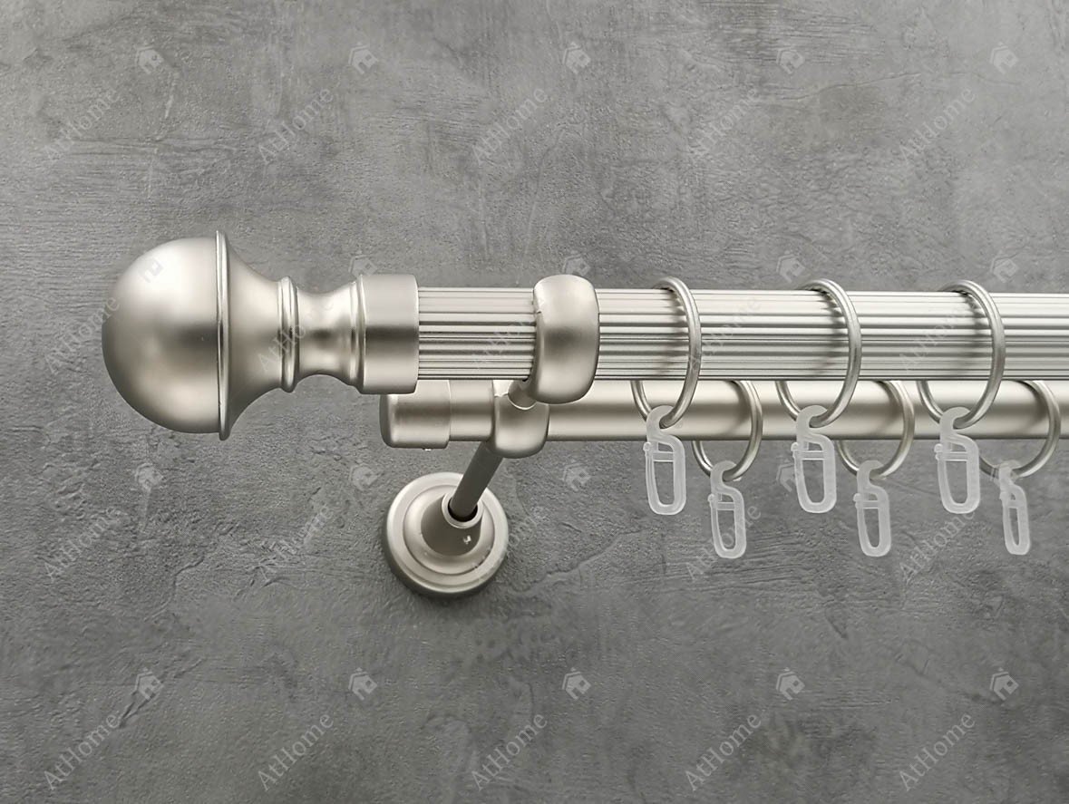 

Карниз Quadrum Бостон 400 см двойной Сатин 25/19 мм рифленая (кольца с крючками)