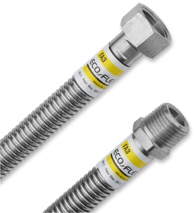 

Шланг для газу ECO-FLEX "Газ СТАНДАРТ" 1/2 "ВН, довжина - 150 см