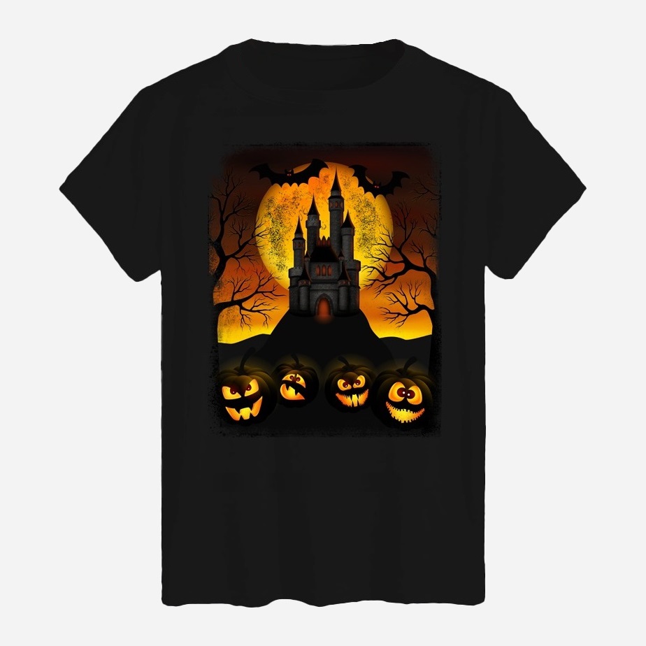 Акція на Футболка бавовняна довга чоловіча Likey Halloween M150-2313 XXL Чорна від Rozetka