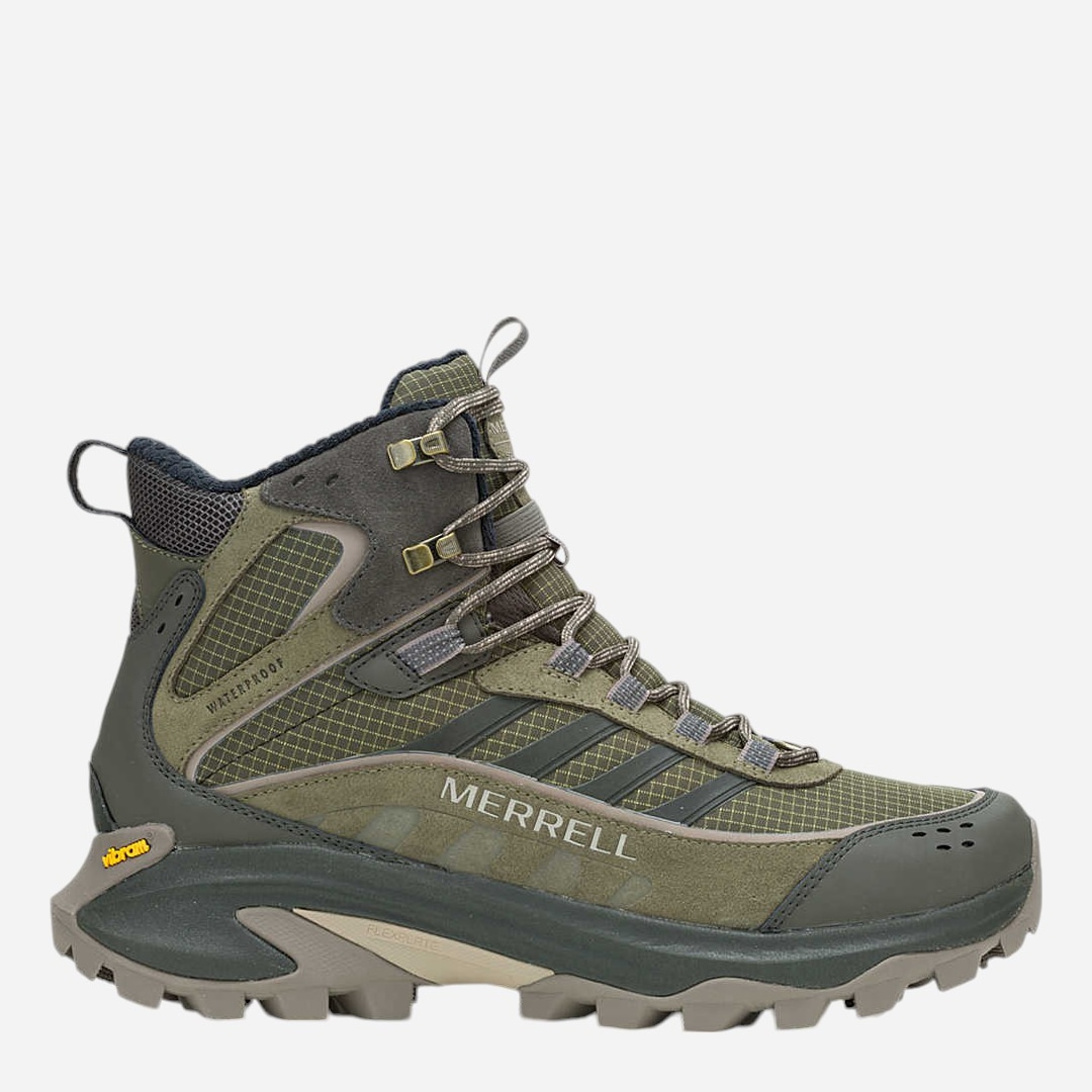 Акція на Чоловічі черевики для трекінгу з мембраною Merrell Moab Speed 2 Thermo Mid Wp J038413 42 (8.5US/8UK) 26.5 см Оливкові від Rozetka