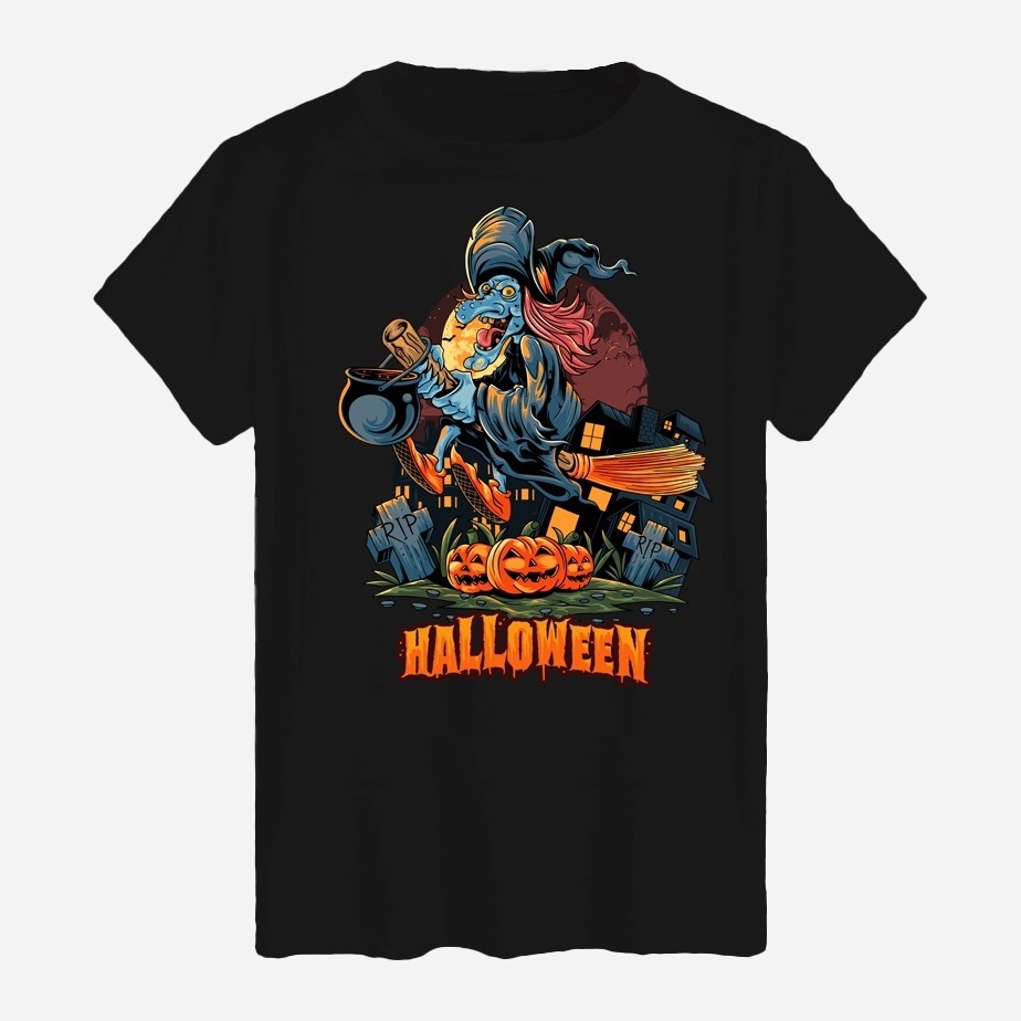 Акція на Футболка бавовняна довга чоловіча Likey Halloween M150-2307 L Чорна від Rozetka