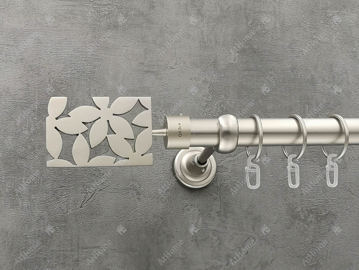 

Карниз Quadrum Делия 200 см одинарный Сатин 25 мм гладкая (кольца с крючками)