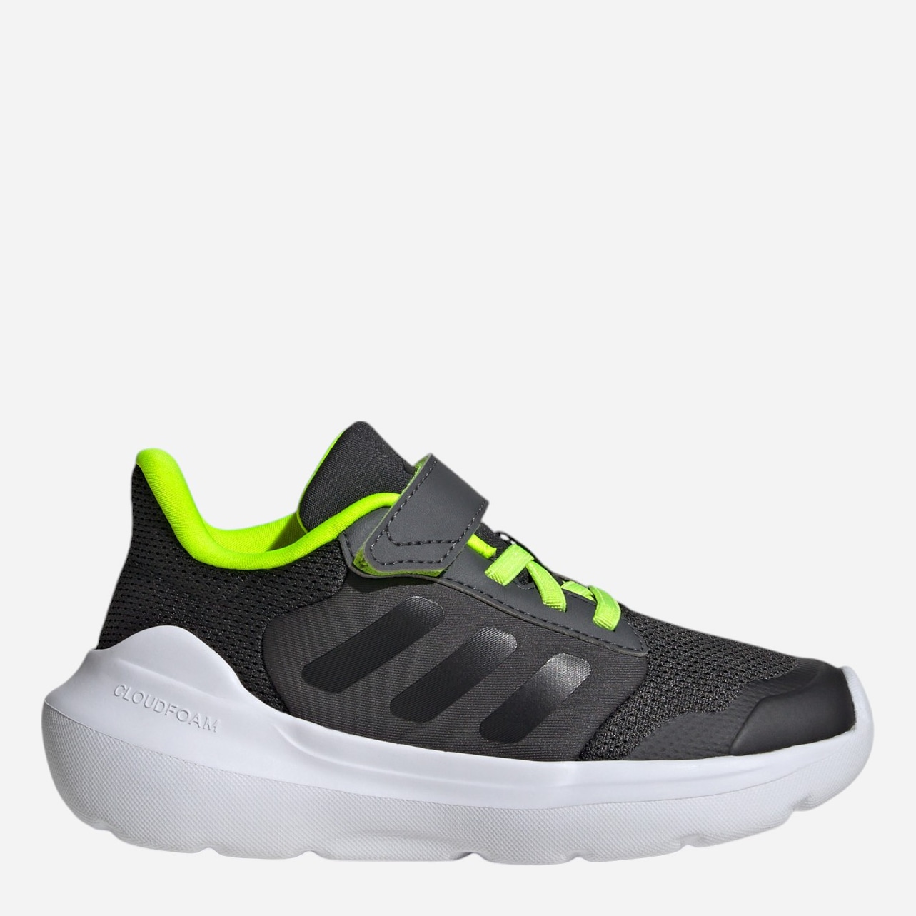 Акція на Дитячі кросівки для хлопчика Adidas Tensaur Run 3.0 El C IE5987 28.5 Сірі від Rozetka