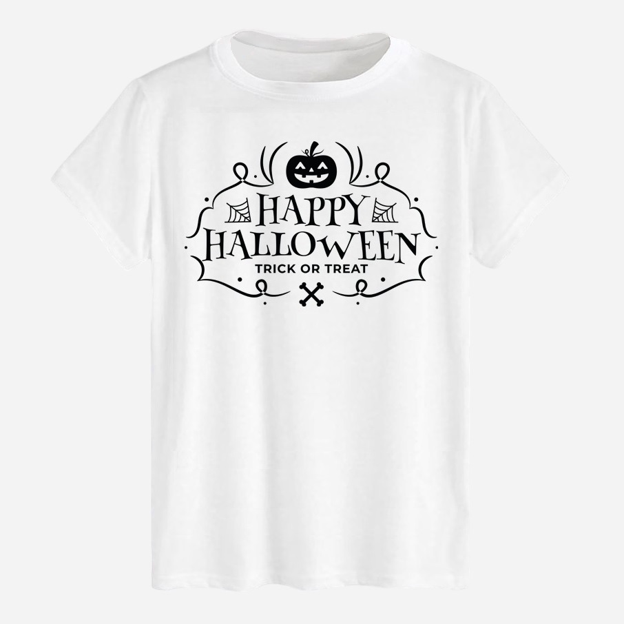 Акція на Футболка бавовняна довга чоловіча Likey Happy Halloween M150-2324 XL Біла від Rozetka