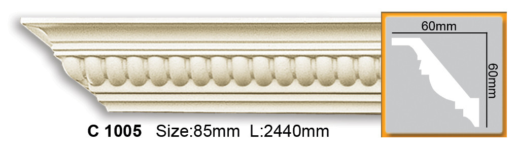 

Карниз с орнаментом Gaudi Decor C 1005 flex гибкий