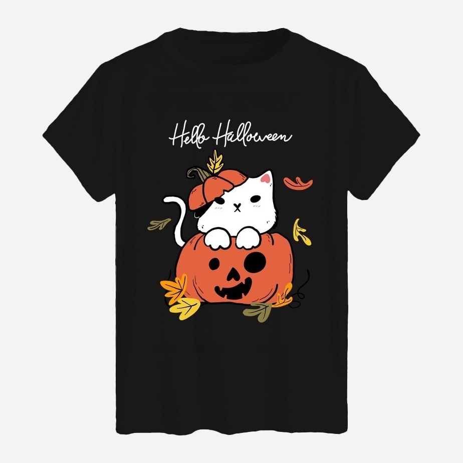 Акція на Футболка бавовняна довга чоловіча Likey Happy Halloween M150-2326 3XL Чорна від Rozetka