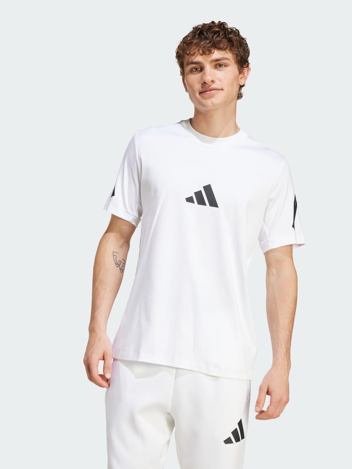 Акція на Футболка бавовняна чоловіча Adidas M Z.N.E. Tee JE3078 L Біла від Rozetka