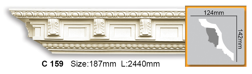 

Карниз с орнаментом Gaudi Decor C 159