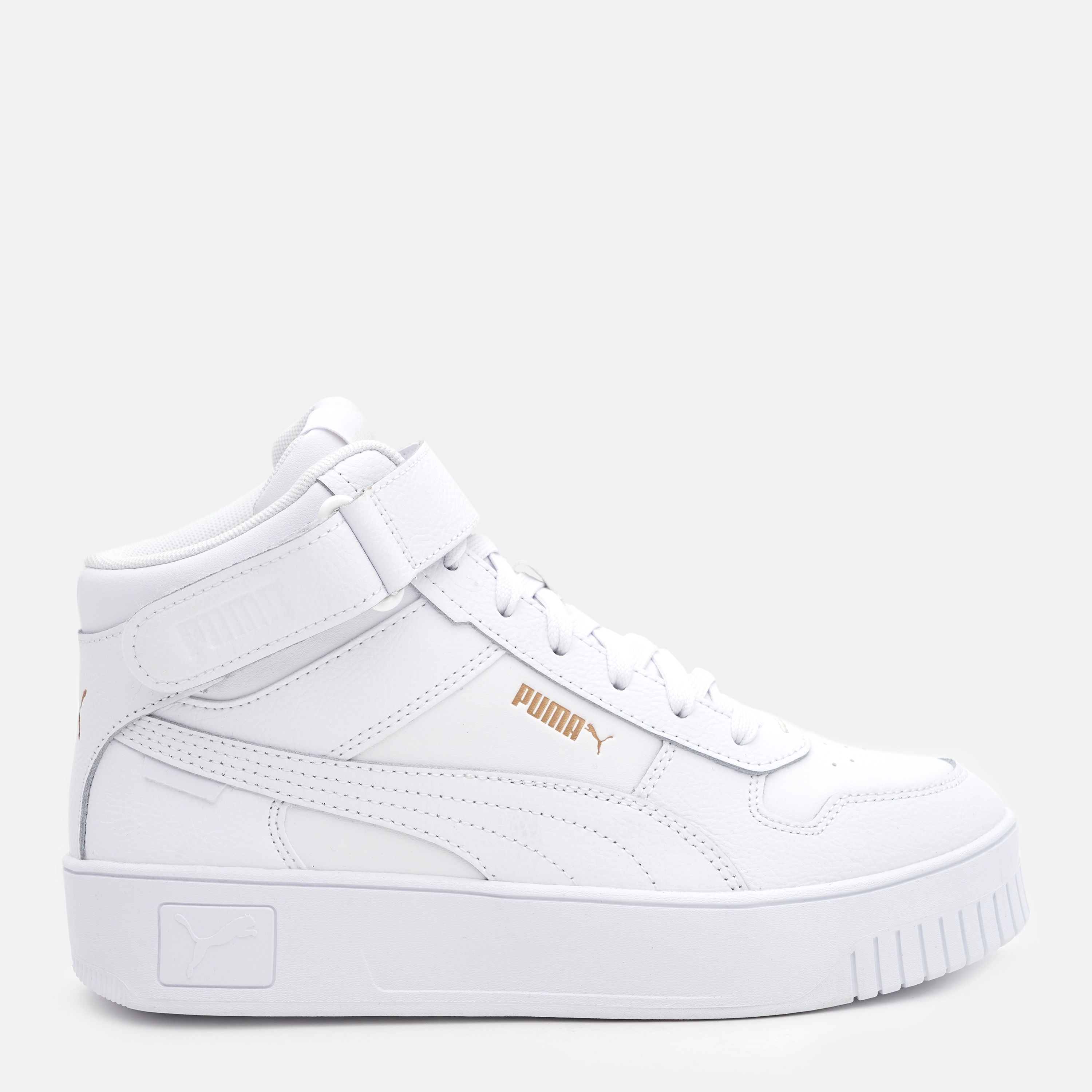 Акція на Жіночі кеди високі Puma Carina Street Mid 39233701 36 (3.5UK) 22.5 см Puma White-Puma White-Puma Gold від Rozetka