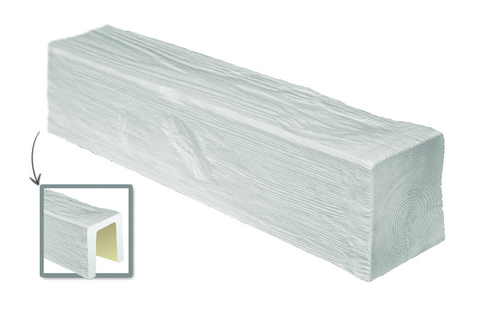 

Балка декоративная из полиуретана «Модерн» Decowood ED 104 (2м) classic белая 17х19