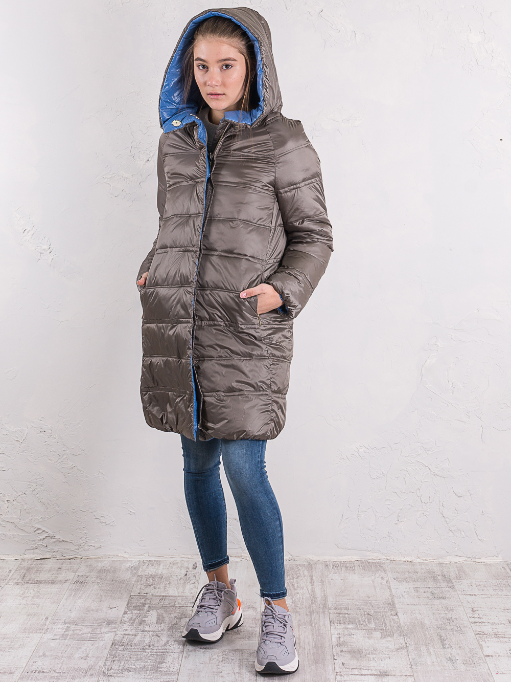 

Куртка двухсторонняя Yuko W606PA L Серый
