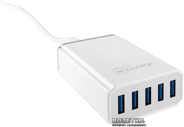 Кабель - переходник (хаб) OTG Micro USB HUB, 4 порта, 3 x USB, 1 x питание (зарядка)