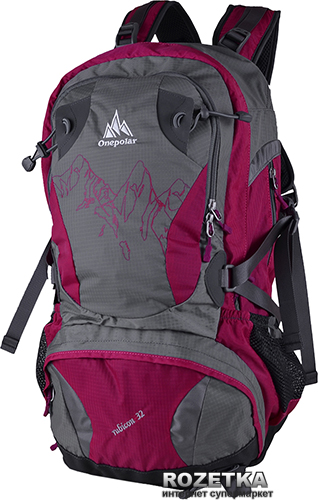 

Туристический рюкзак Onepolar W1550 32 л Pink