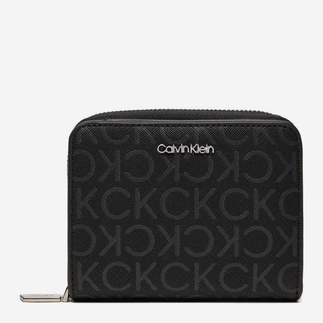 Акція на Гаманець жіночий зі штучної шкіри Calvin Klein K60K612433 Чорний від Rozetka