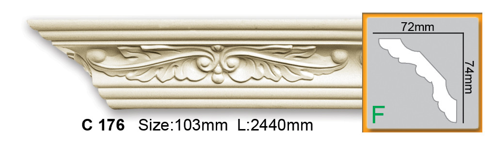 

Карниз с орнаментом Gaudi Decor C 176