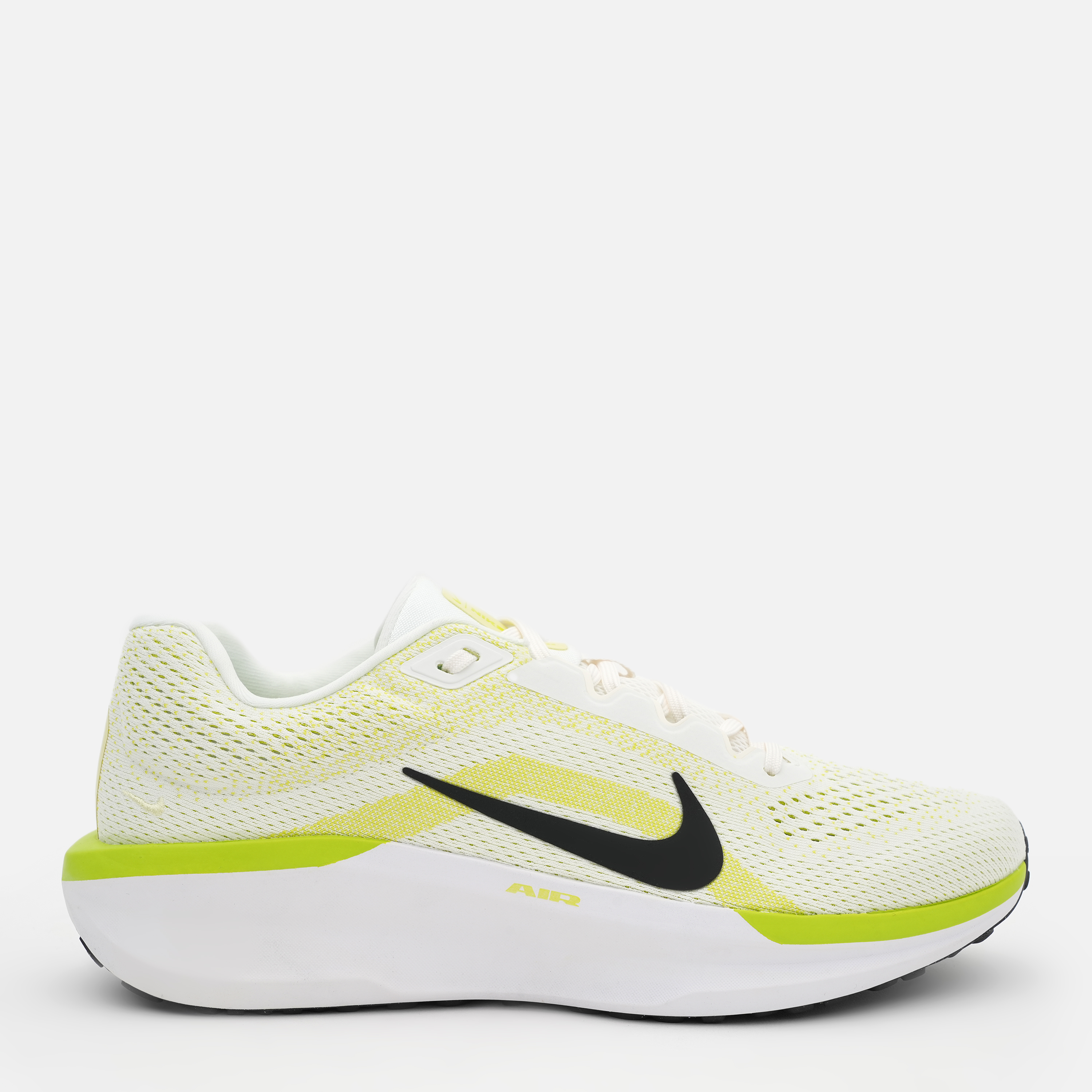 Акція на Чоловічі кросівки для бігу Nike Air Winflo 11 FJ9509-101 47 (12.5US) 30.5 см Білий/Жовтий від Rozetka