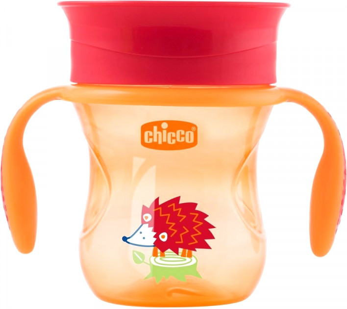 

Поильник Chicco непроливайка Perfect Cup 12м+ Оранжевый 200 мл (06951.30.02)