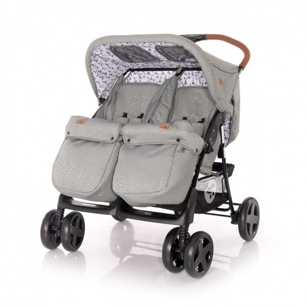 

Детская коляска для двойни Lorelli Twin Серый (TWIN DARK GREY LIGHTHOUSE+MAMA BAG)