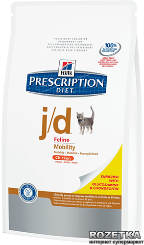 

Сухой корм для кошек Hill's Prescription Diet Feline j/d со вкусом курицы 2 кг (6135,08) (052742613505)