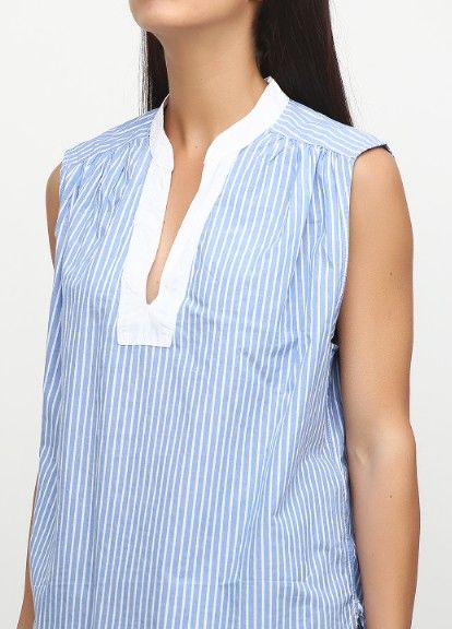 

Блузка H&M 601-5050686 46 Голубая с белым