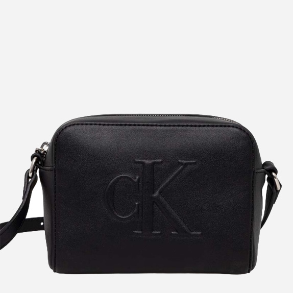 Акція на Сумка крос-боді через плече жіноча Calvin Klein K60K612726-BEH Чорна від Rozetka