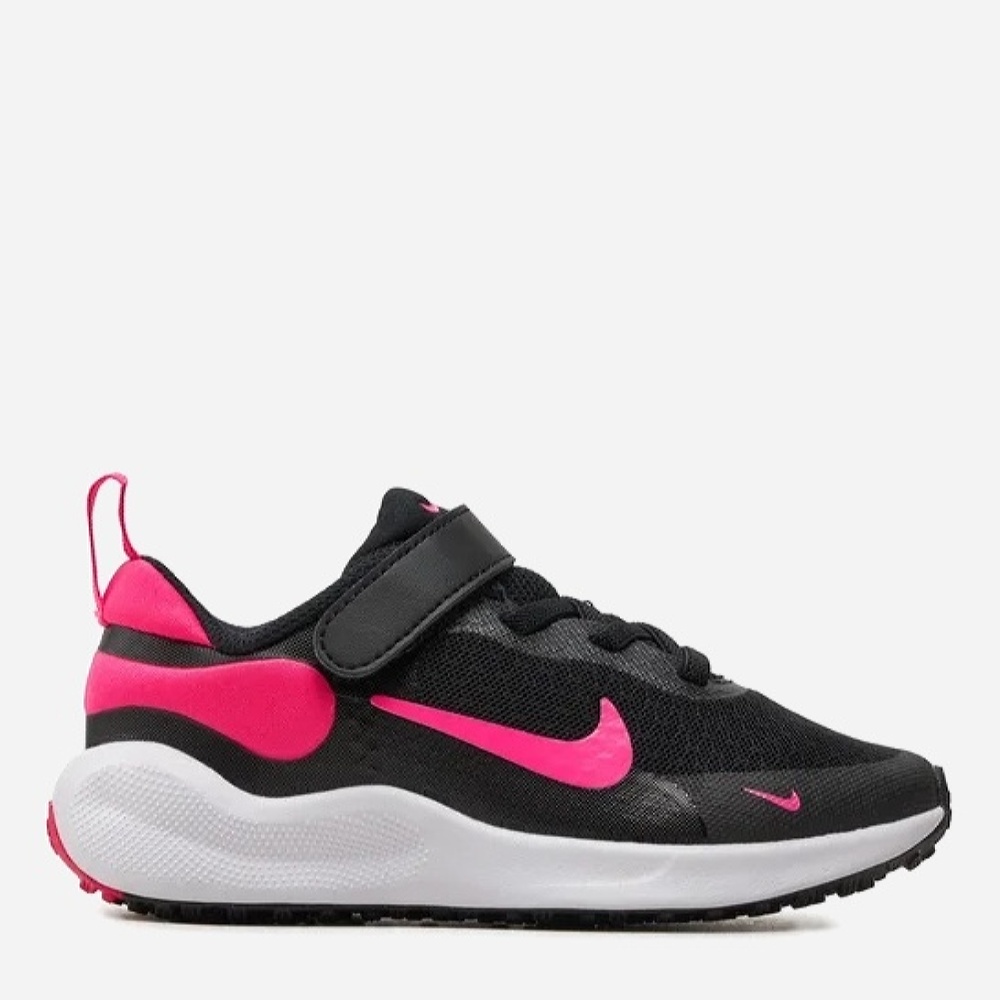 Акція на Дитячі кросівки для дівчинки Nike Revolution 7 (Psv) FB7690-002 28 (11C) Чорні від Rozetka