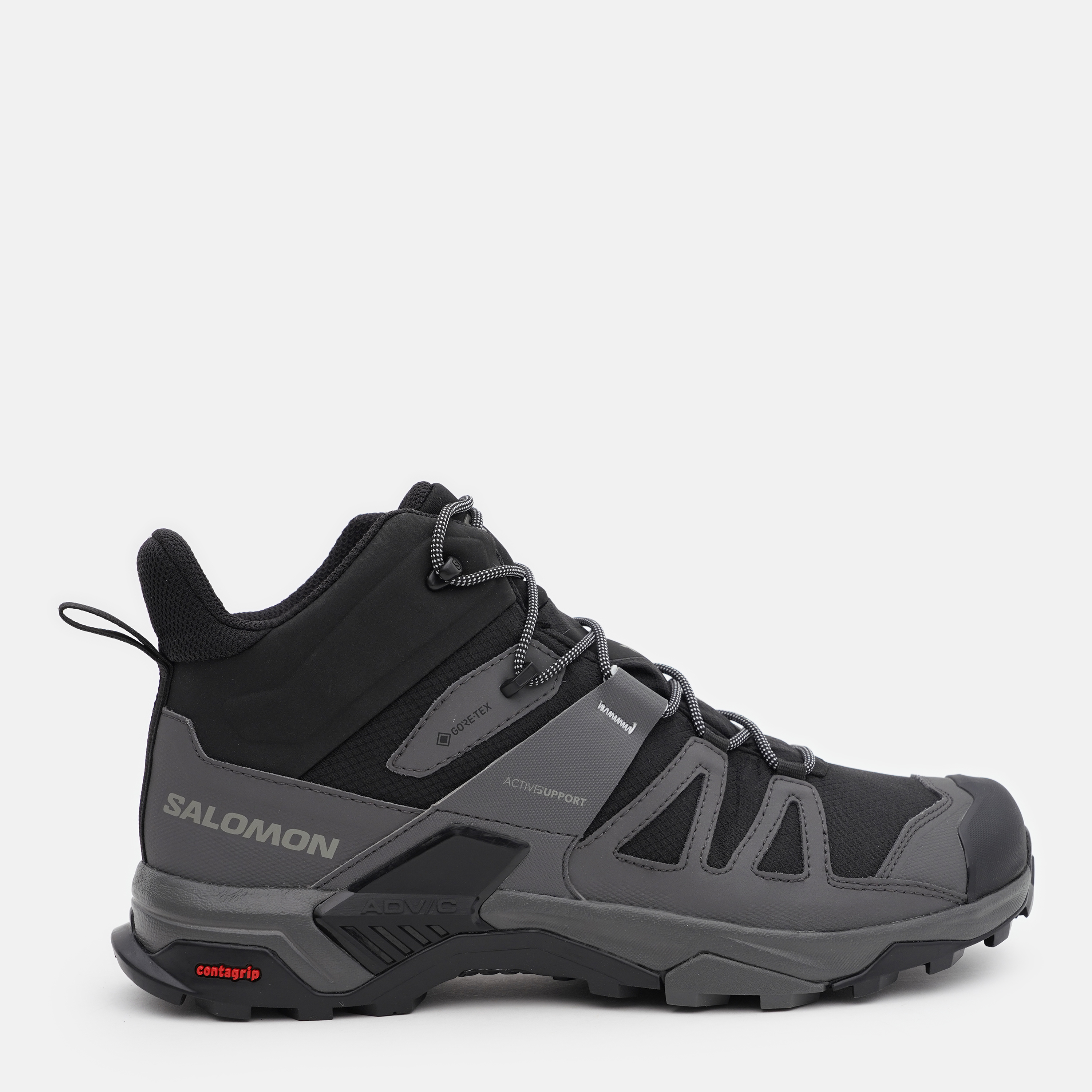 Акція на Чоловічі черевики Salomon X Ultra 4 Mid Wide Gore-Tex L41294600 42.5 (9US) 27 см Чорні від Rozetka