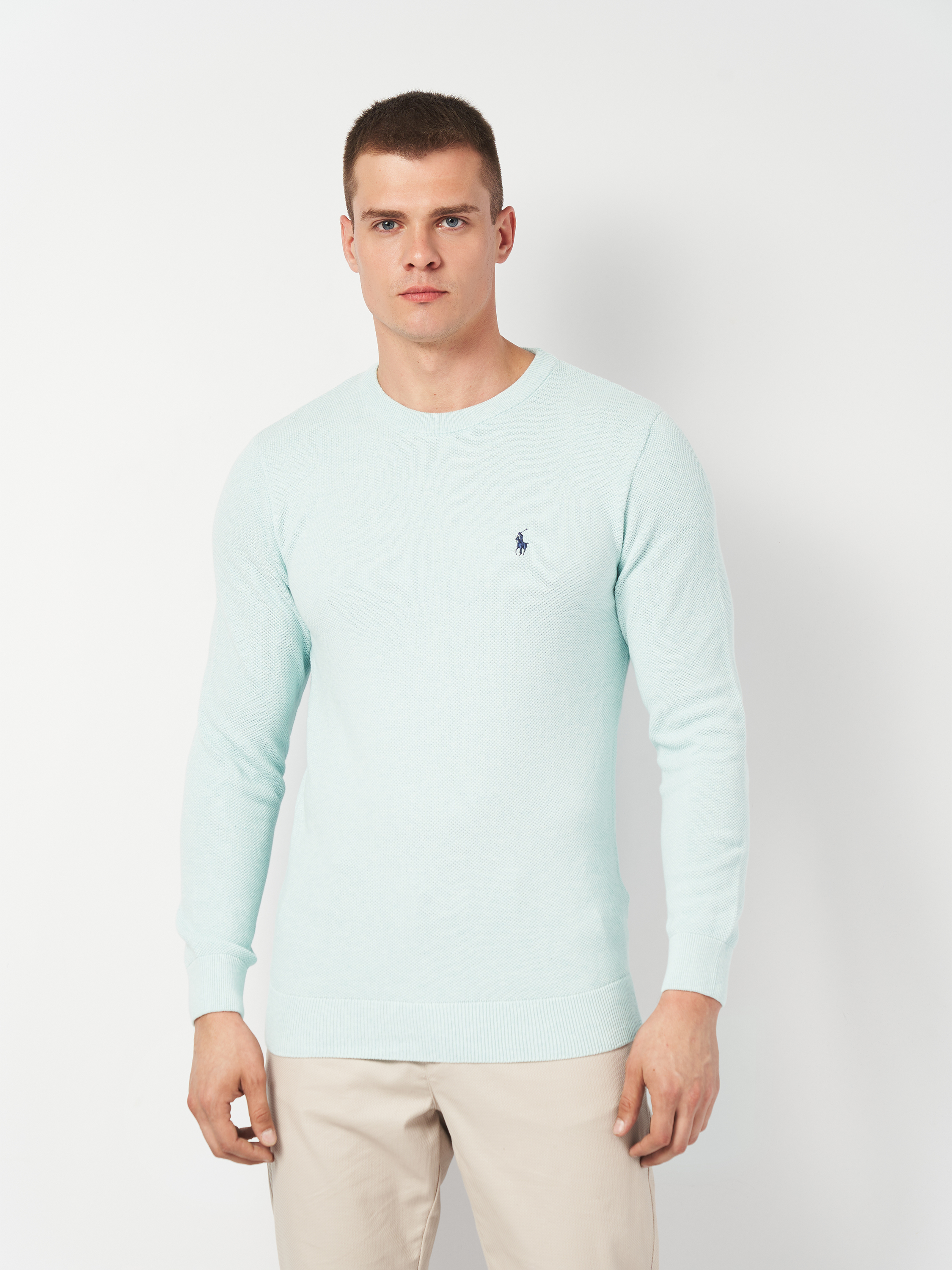 Акція на Світшот чоловічий Polo Ralph Lauren 11367.4 2XL Салатовий від Rozetka