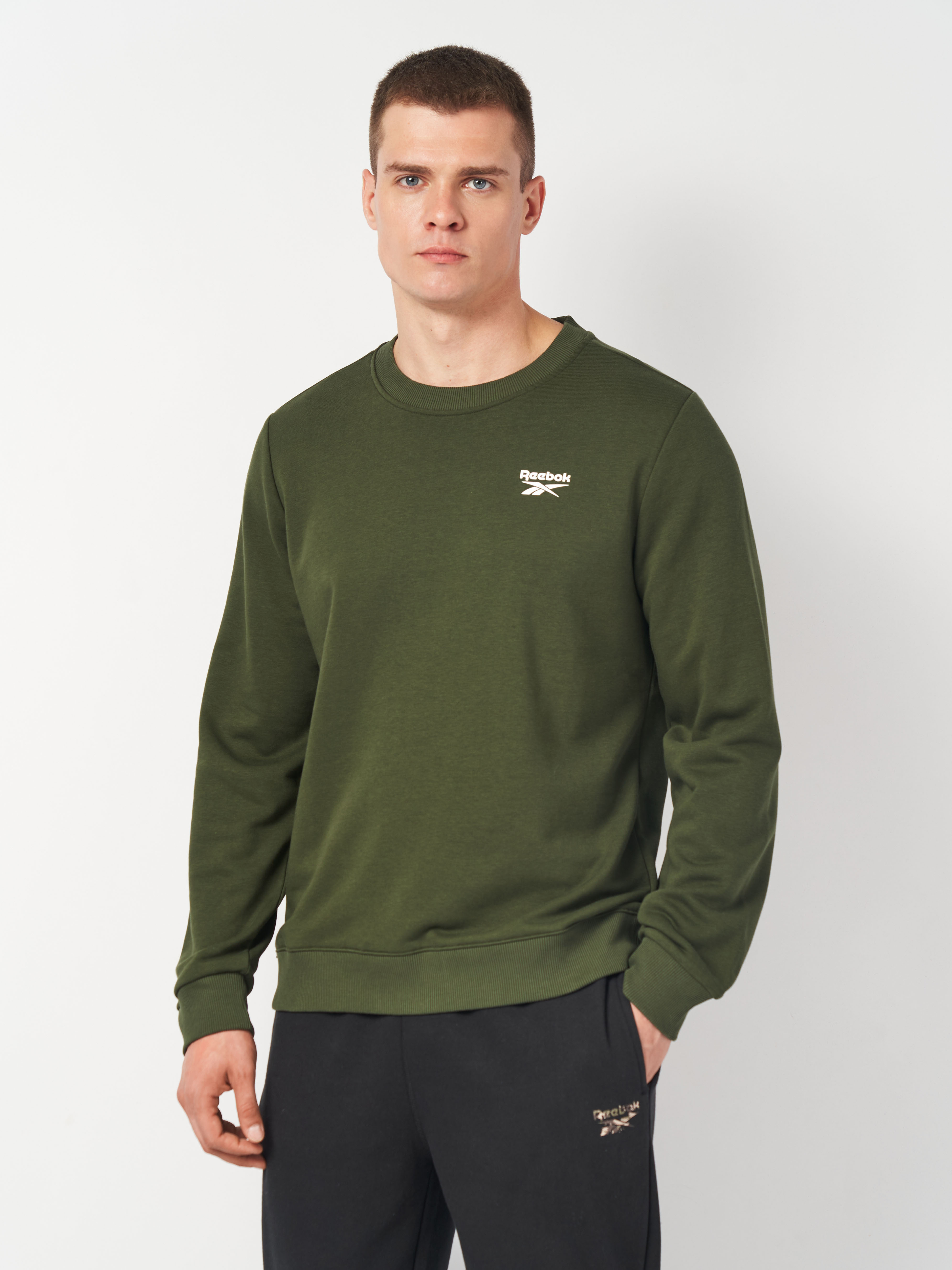 Акція на Світшот чоловічий Reebok BV871_VARSITYGREEN 2XL Зелений від Rozetka