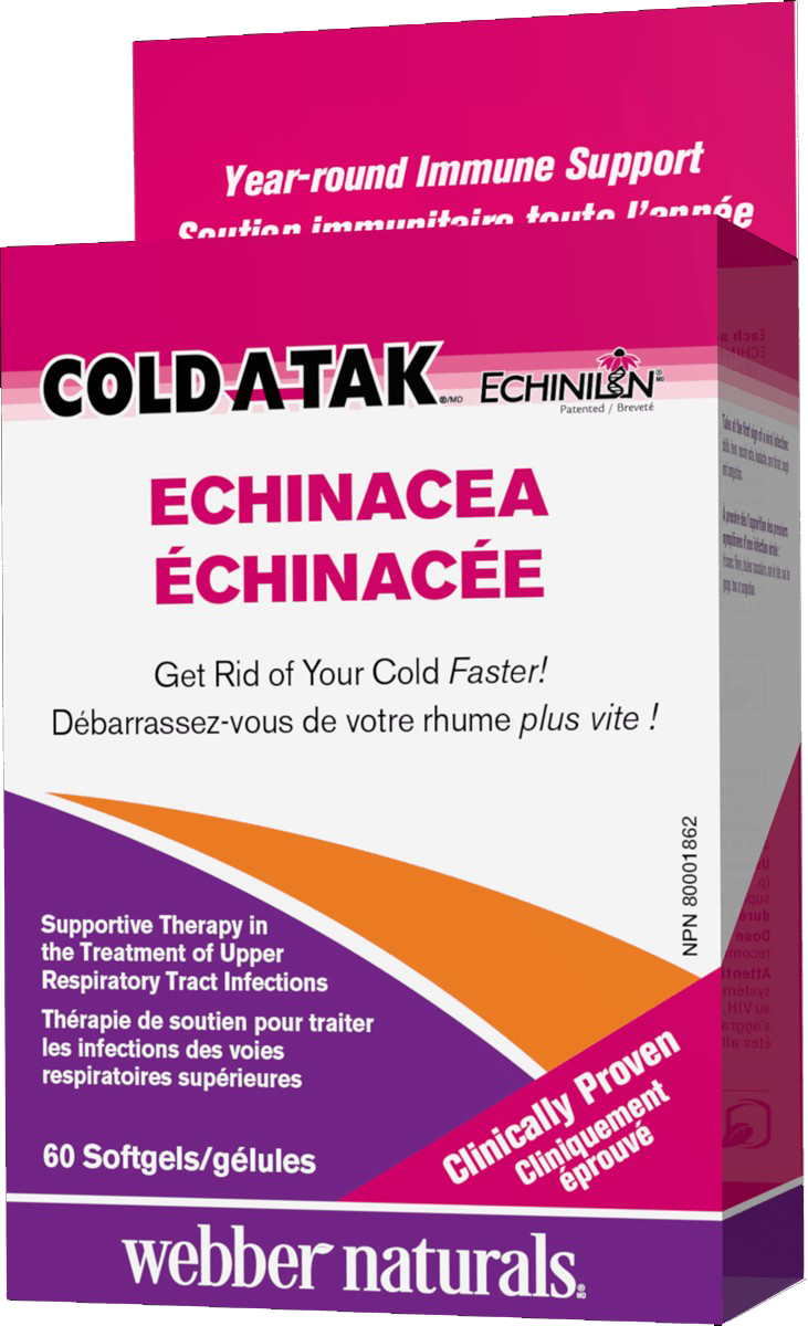 

Специальный продукт Webber Naturals Cold-A-Tak Echinacea 60 капсул (4384303054)