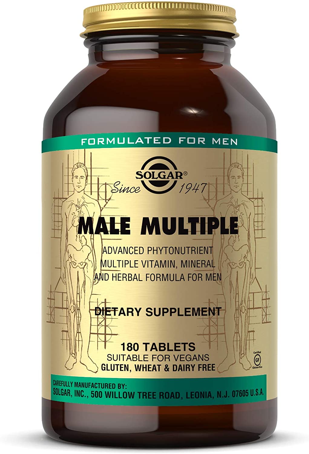 

Витамины Solgar Male Multiple 180 таблеток (4384303060)
