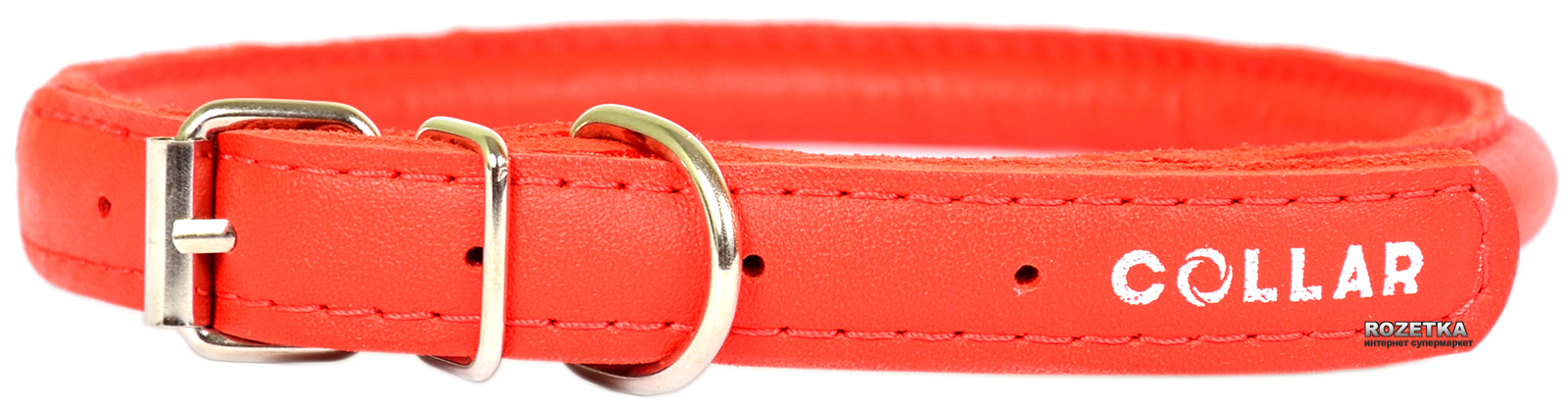 

Ошейник для собак кожаный Collar WAUDOG Glamour с QR паспортом, круглый, XL, Д 13 мм, Дл 53-63 см (35313)