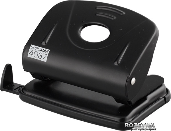 

Дырокол с линейкой Buromax 20 листов Черный (BM.4037-01)