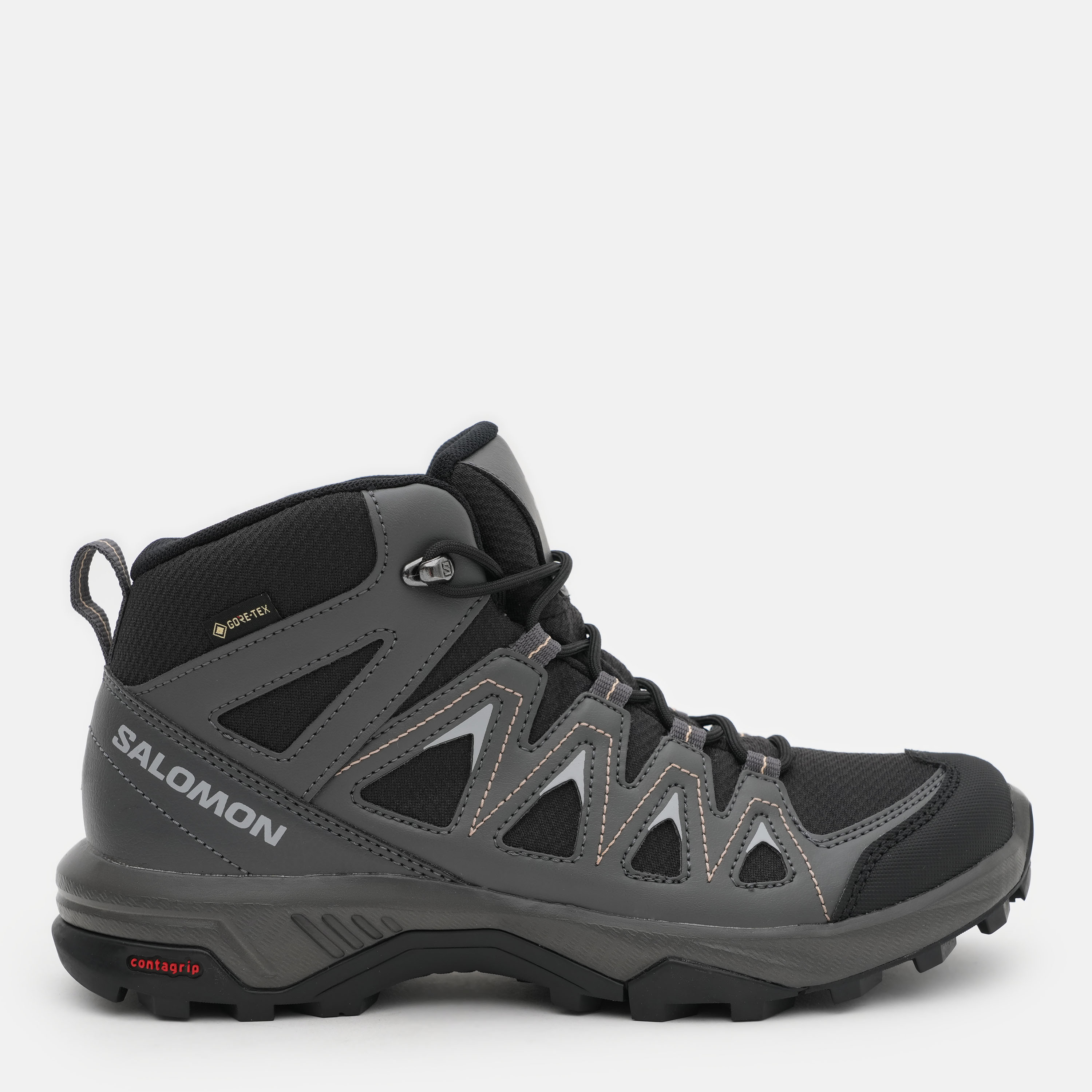 Акція на Жіночі черевики низькі з Gore-Tex Salomon X Braze Mid Gtx L47181200 38 (6.5US) 24 см Сірі від Rozetka