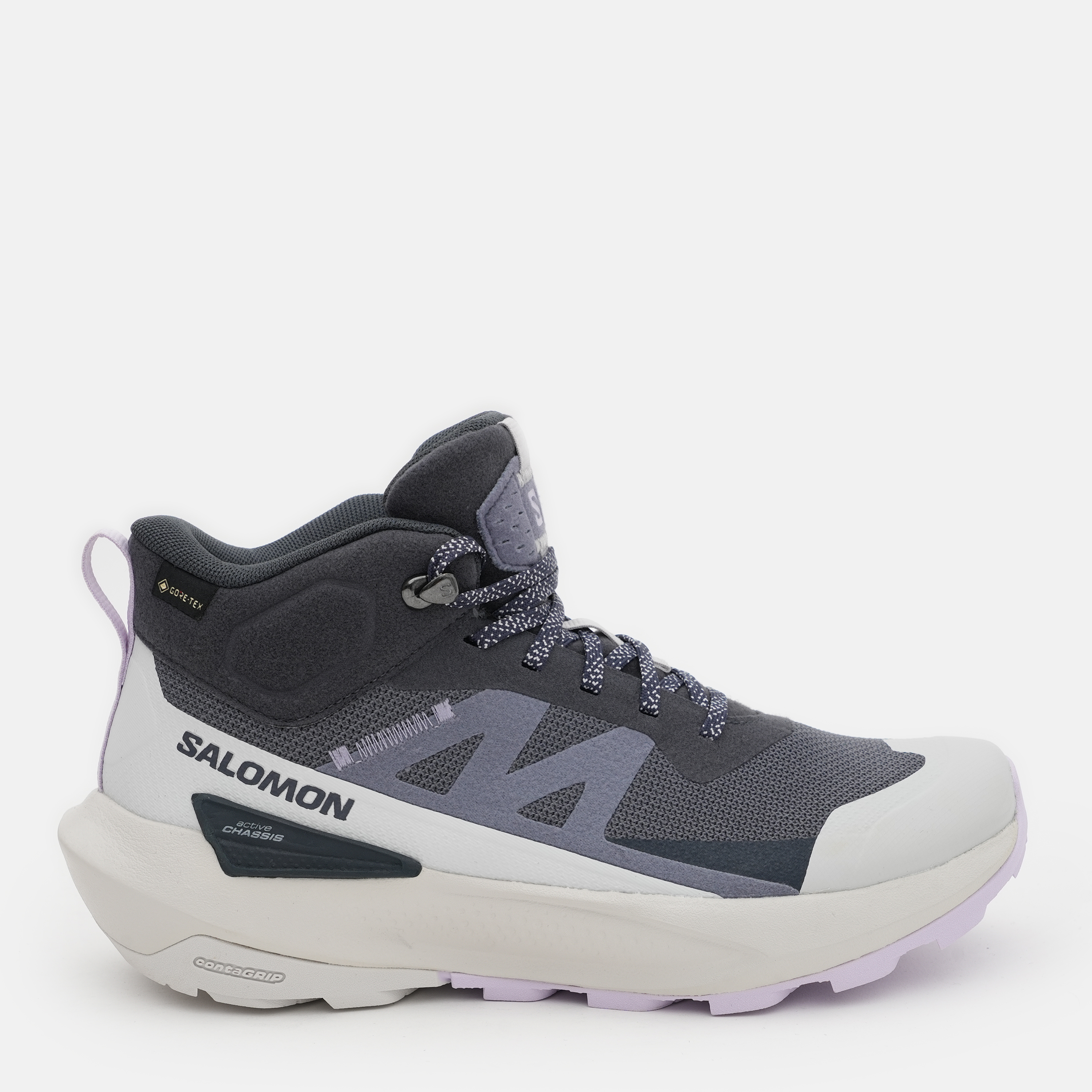 Акція на Жіночі черевики низькі Salomon Elixir Activ Mid Gtx L47457400 36.5 (5.5US) 23 см Сірі від Rozetka