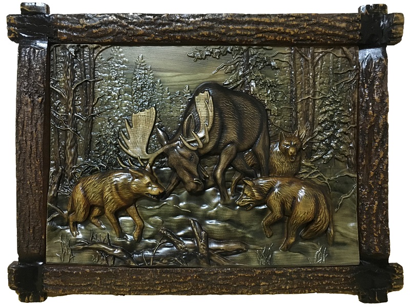 

Панно настінне дерев'яне WoodArt v0024