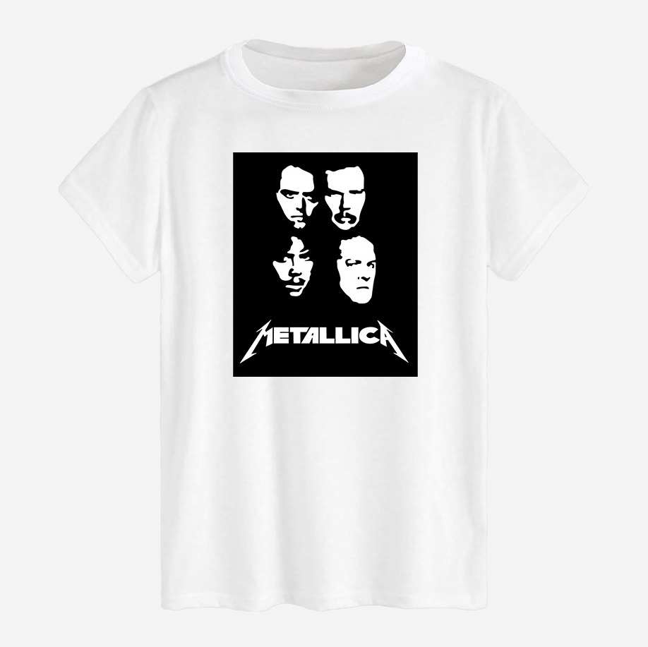 Акція на Футболка бавовняна довга чоловіча Likey Metallica M150-0413 XXL Біла від Rozetka