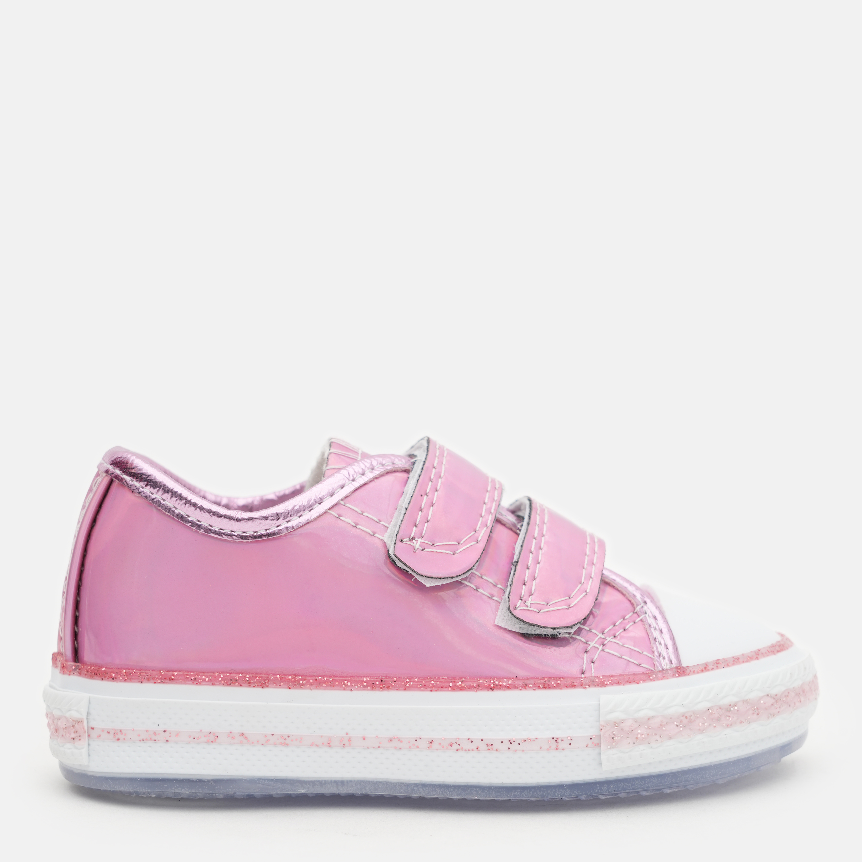 Акція на Дитячі кеди для дівчинки VUVU KIDS Leather-Pink. lace. sequined 3736 8 25 Рожеві від Rozetka