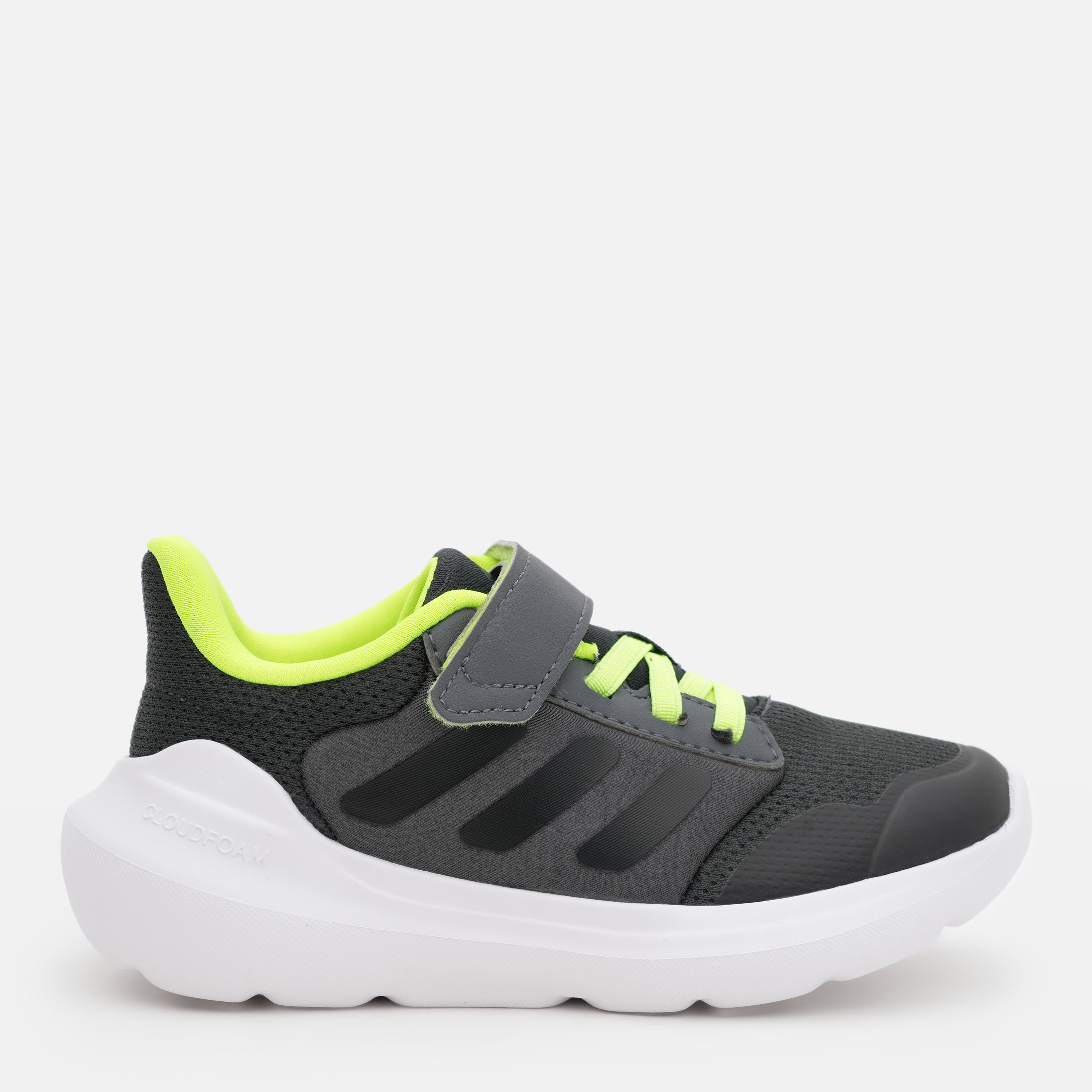 Акція на Дитячі кросівки для хлопчика Adidas Tensaur Run 3.0 El C IE5987 30.5 Сірі від Rozetka