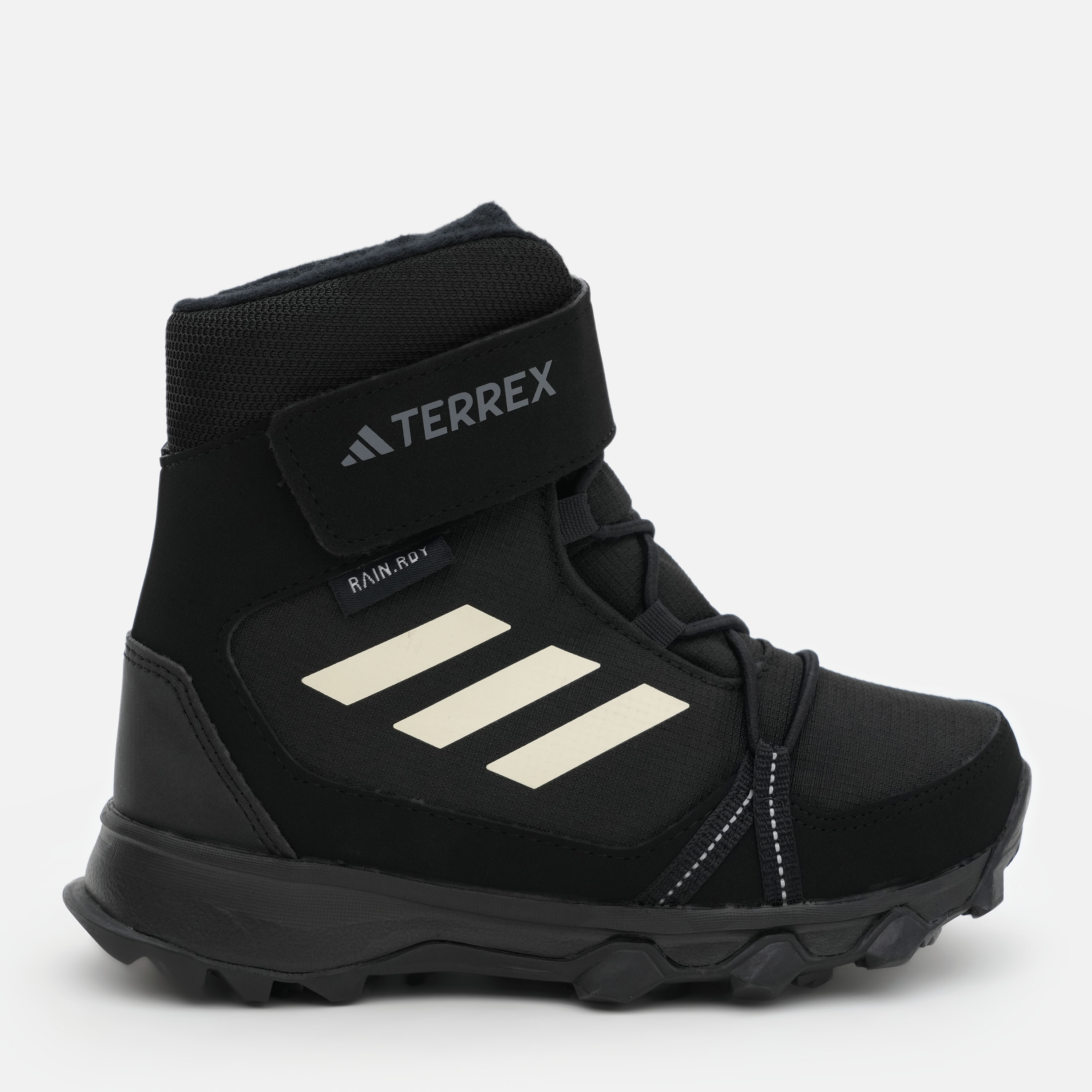 Акція на Дитячі зимові черевики для хлопчика Adidas Terrex Snow Cf R.Rdy K IF7495 28.5 Чорні від Rozetka