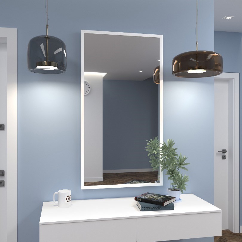 

Зеркало в прихожую Spark-decor Hello White 600 х 2000